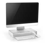 Podstavec pod monitor stříbrný POWERTON
