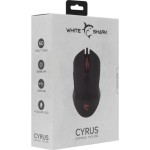 CYRUS herní myš černá WHITE SHARK