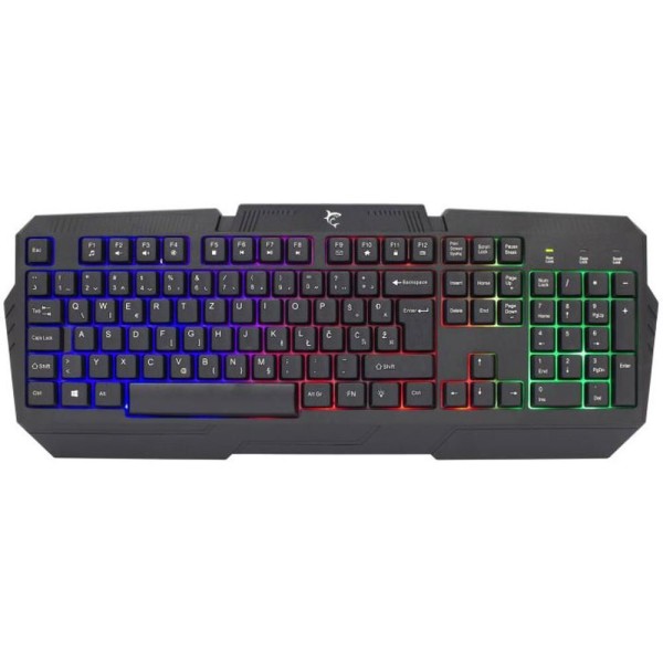 DAKOTA memb. keyboard US BK WHITE SHARK