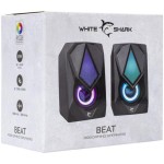BEAT speakers 2.0 RGB black WHITE SHARK