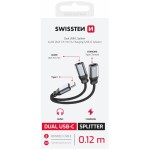 73502301 USB C/Jack 3,5MM 0,12M SWISSTEN