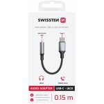 73502311 USB C/Jack 3,5MM 0,15M SWISSTEN