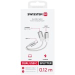 73502305 USB C /USB C 0,12M SWISSTEN