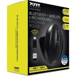 900706-BT wrl ergo mouse USB-A/C BK PORT