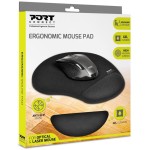 900717 Gel mouse pad Black PORT CONNECT