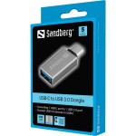 USB-C konvert.USB-A 3.0 dongle SANDBERG