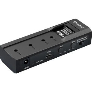 USB 3.2 Cl.+Dock M2+NVMe+SATA Ext.reader