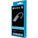 USB-C na 4xUSB 3.0 Pocket Hub SANDBERG