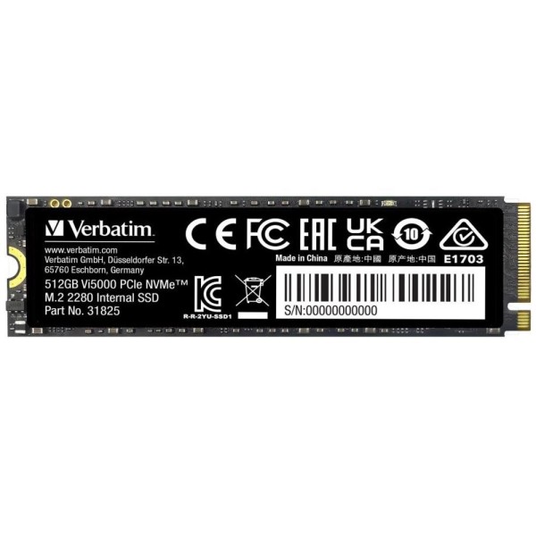 31825 SSD 512GB Vi5000 NVMe M.2 VERBATIM