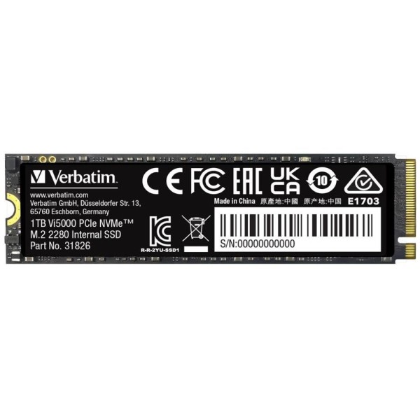 31826 SSD 1TB Vi5000 NVMe M.2 VERBATIM