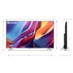50GP6265E QLED GOOGLE FRMELESS TV SHARP