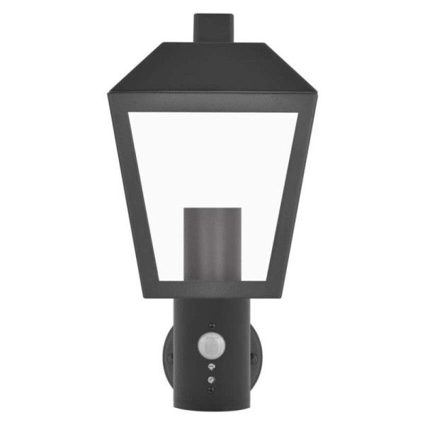 LED zahradní nástěnné svítidlo s čidlem soumraku, 19,8 x 15 x 29,8 cm, 1 x E27, 15 W