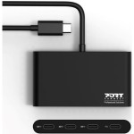 USB-C HUB 3x USB-C 3.1+1xUSB-C 100W PORT