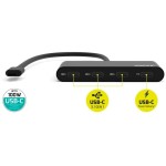 USB-C HUB 3x USB-C 3.1+1xUSB-C 100W PORT