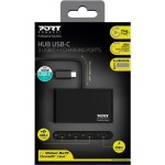 USB-C HUB 3x USB-C 3.1+1xUSB-C 100W PORT
