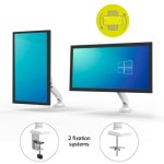 VESA monitor holder 1 arm white PORT