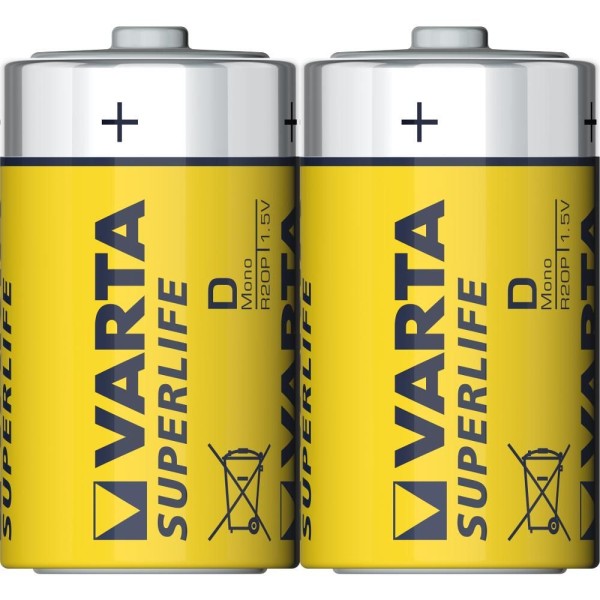 R20 2S D Superlife Zn VARTA
