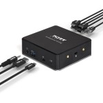 Docking station 8v1 USB-C/A USB 3.0 PORT