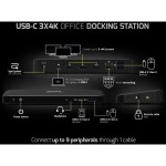Docking station 9v1 3x4K HDMI 3xUSB PORT