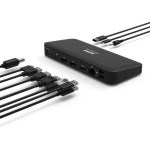 Docking station USB-C 2x4K Black PORT