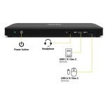 Docking station USB-C 2x4K Black PORT