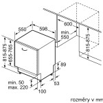 SMH4EVX00E MYČKA 60 CM VESTAVNÁ BOSCH