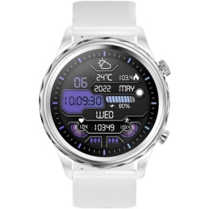 Queen HR + silver smart watch CARNEO
