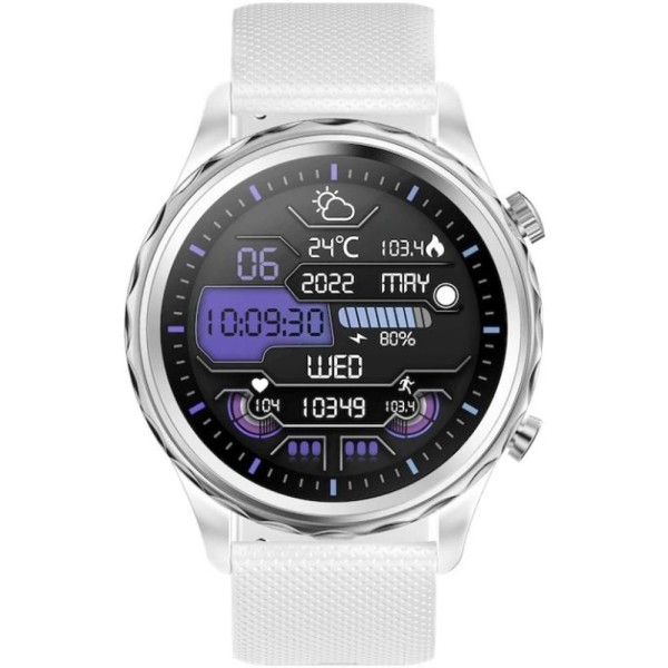Queen HR + silver smart watch CARNEO