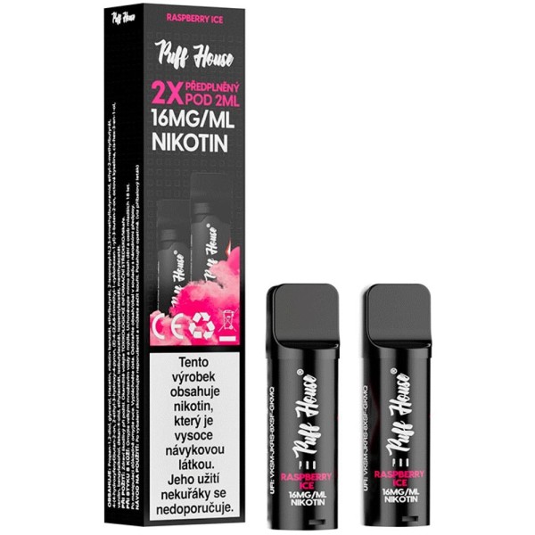 POD 2PCS RASPBERRY ICE PUFF HOUSE