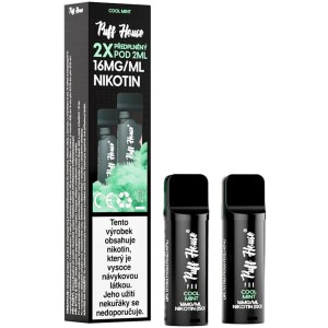 POD 2PCS COOL MINT PUFF HOUSE