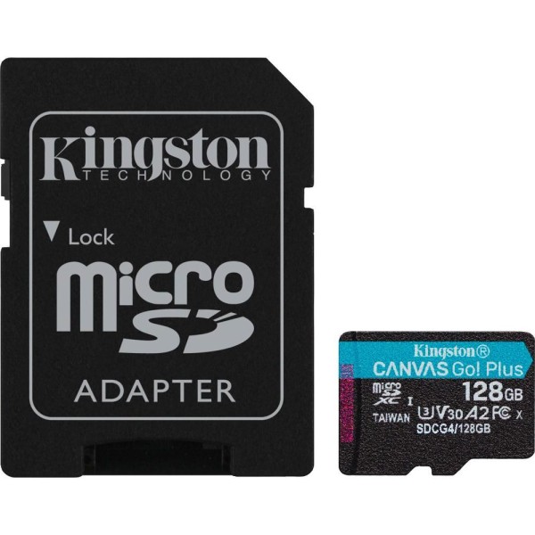 Micro SDXC SDCG4 128GB+adap. SD KINGSTON