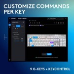 G915 X LIGHTSPEED WRL Gaming Keyb WH LOG