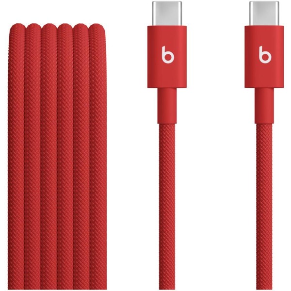 USB-C/USB-C Woven Cable 1,5m Red BEATS