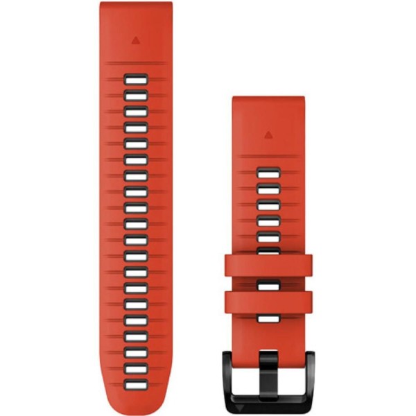 Quickfit 22 mm band Red/Graphite Silic.