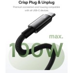 Magnet. kabel USB/USB-C 1m 100W černý