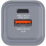 GaN adapt. USB-C 35W/USB-A 3.0 VERBATIM