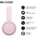 WH CH520 růžová SONY