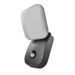 LED zahradní nástěnné svítidlo s čidlem soumraku NIKA, 12 × 12 × 20 cm, 12,8 W, teplá bílá