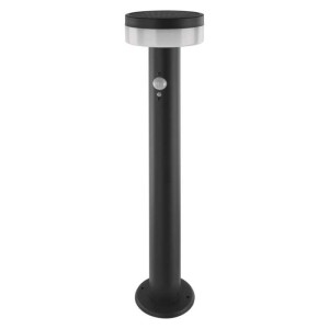 LED zahradní solární sloupkové svítidlo s čidlem soumraku, TERION, 12,5 × 12,5 × 50 cm