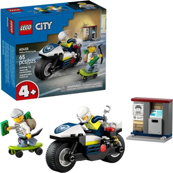 60455 Honička na policejní motorce LEGO