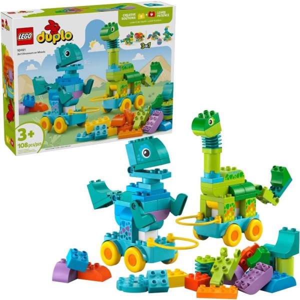 10451 3 v 1: Dinosauři na kolečkách LEGO