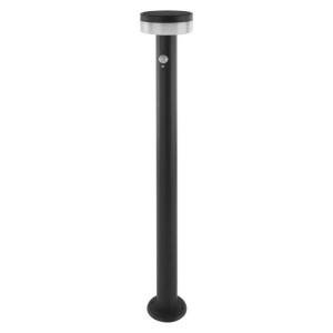 LED zahradní solární sloupkové svítidlo s čidlem soumraku, TERION, 12,5 × 12,5 × 80 cm