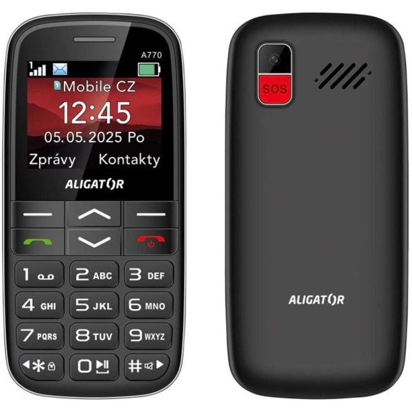 A770 Senior černý + nab. stoj. ALIGATOR