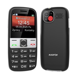 A775 Senior černý + nabíj.stoj. ALIGATOR