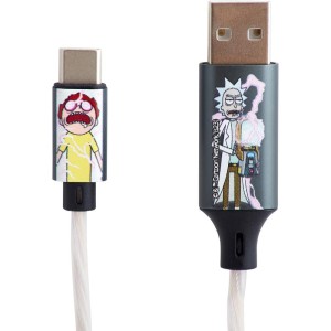 Rick+Morty USB-C charg. cable LAZERBUILT