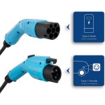 Nabíjecí kabel Typ1/Typ2,7,2kW 32A AKYGA