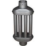 Žemini, Teplovzdušný výměník, délka - 0,65 m, průměr 130 mm, barva - antracit