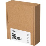 HS-201 wired headset Black TRUST