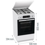 GK5C42WF SPORÁK KOMBINOVANÝ GORENJE