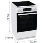 GEC5C61WG SPORÁK SKLOKERAMICKÝ GORENJE